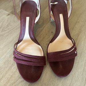 H&M Suede Heels Gorgeous Plum/Purple!